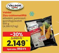 Spar VALDOR Zizu csirkemellfilé ajánlat