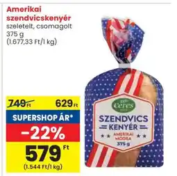 Spar Amerikai Szendvicskenyér ajánlat