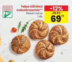Spar Teljes kiőrlésű császárzsemle ajánlat