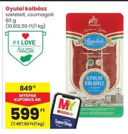 Spar Gyulai kolbász ajánlat