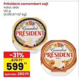 Spar Président Camembert sajt ajánlat