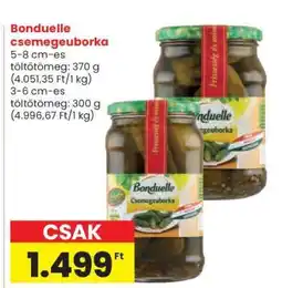 Spar Bonduelle csemegeuborka ajánlat