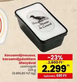 Spar Kacsamájmousse, kacsamájpástétom áfonyával ajánlat