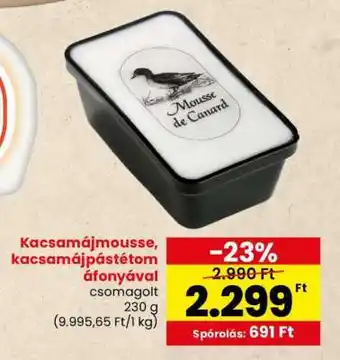 Spar Kacsamájmousse, kacsamájpástétom áfonyával ajánlat