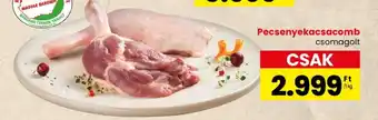 Spar Pecsenyekacsacomb csomagolt ajánlat