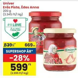 Spar Univer Erős Pista, Édes Anna ajánlat