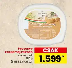 Spar Pecsenye kacsamáj zsírban ajánlat