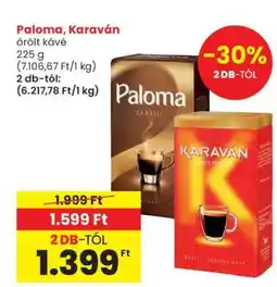 Spar Paloma, Karaván őrölt kávé ajánlat