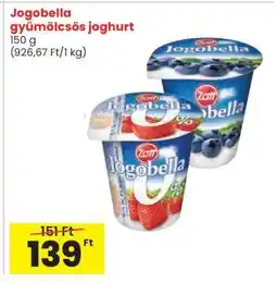 Spar Jogobella gyümölcsös joghurt ajánlat