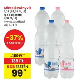 Spar Mizse ásványvíz ajánlat