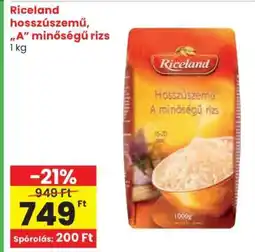 Spar RICELAND HOSSZÚSZEMŰ A MINŐSÉGŰ RIZS ajánlat