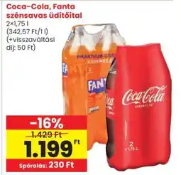 Spar Coca-Cola, Fanta szénsavas üdítőital ajánlat