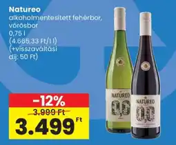 Spar Natureo alkoholmentesített fehérbor, vörösbor ajánlat