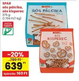 Spar SPAR sós pálcika, sós kisperec ajánlat
