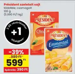 Spar Président szeletelt sajt ajánlat