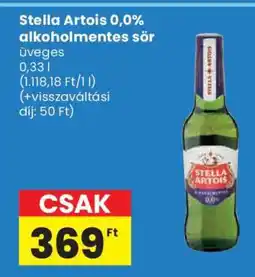 Spar Stella Artois 0,0% alkoholmentes sör ajánlat