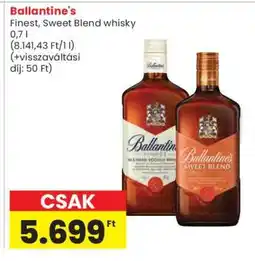 Spar Ballantine's Finest, Sweet Blend whisky ajánlat