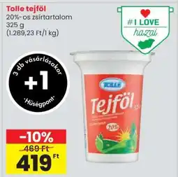 Spar Tolle tejföl ajánlat