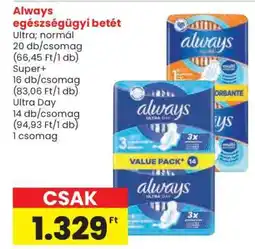 Spar ALWAYS EGÉSZSÉGÜGYI BETÉT ajánlat