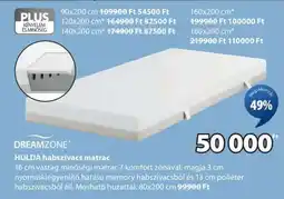 JYSK DREAMZONE HULDA habszivacs matrac ajánlat