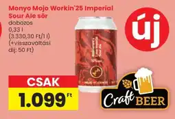Spar Monyo Mojo Workin'25 Imperial Sour Ale sör ajánlat