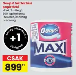 Spar Ooops! háztartási papírtörlő ajánlat