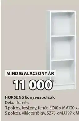 JYSK HORSENS könyvespolcok ajánlat