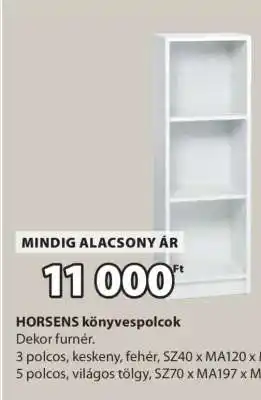 JYSK HORSENS könyvespolcok ajánlat