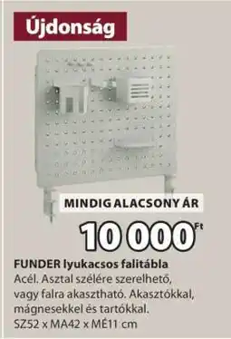 JYSK FUNDER lyukacsos falitábla ajánlat