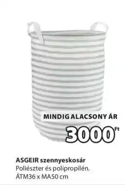 JYSK ASGEIR szennyeskosár ajánlat