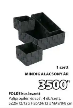 JYSK FOLKE kosárszett ajánlat