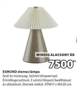 JYSK ESMUND elemes lámpa ajánlat