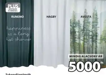 JYSK ZUHANYFÜGGÖNYÖK ajánlat