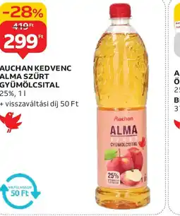 Auchan AUCHAN KEDVENC ALMA SZŰRT GYÜMÖLCSITAL ajánlat