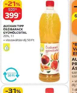 Auchan AUCHAN TIPP ŐSZIBARACK GYÜMÖLCSITAL ajánlat