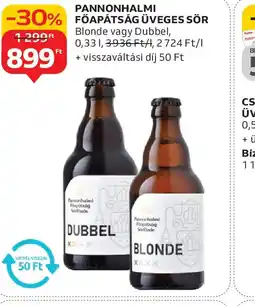 Auchan PANNONHALMI FŐAPÁTSÁG ÜVEGES SÖR ajánlat