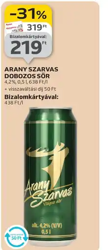 Auchan ARANY SZARVAS DOBOZOS SÖR ajánlat