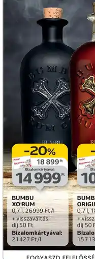 Auchan BUMBU XO RUM ajánlat