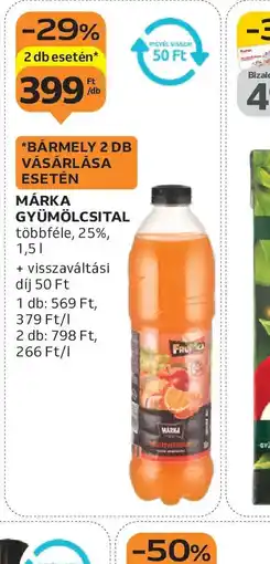 Auchan MÁRKA GYÜMÖLCSITAL ajánlat