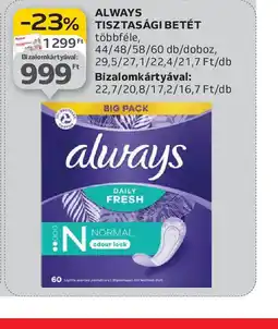 Auchan ALWAYS TISZTASÁGI BETÉT ajánlat