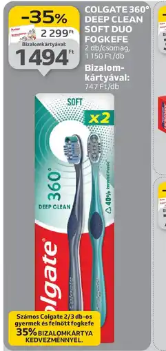 Auchan COLGATE 360 COLGATE 360° DEEP CLEAN FOGKEFE ajánlat