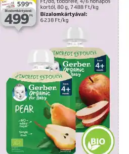 Auchan GERBER BIO GYÜMÖLCS PÜRÉ ajánlat