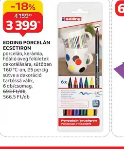 Auchan EDDING PORCELÁN ECSETIRON ajánlat