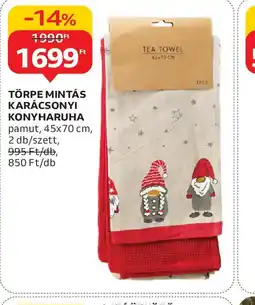Auchan TÖRPE MINTÁS KARÁCSONYI KONYHARUHA ajánlat