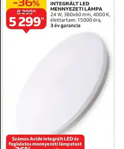Auchan Integrált LED mennyezeti lámpa ajánlat
