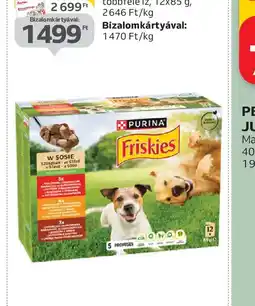 Auchan PURINA FRISKIES NEDVES KUTYAELEDEL ajánlat