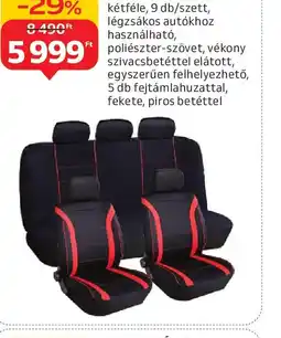 Auchan ÜLÉSHUZAT-SZETT ajánlat