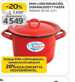 Auchan EMA-LION INDUKCIS, ZOMÁNCOZOTT FAZÉK ajánlat
