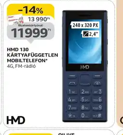 Auchan HMD 130 KÁRTYAFÜGGETLEN MOBILTELEFON ajánlat