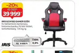 Auchan IRIS GCH102 GAMER SZÉK ajánlat